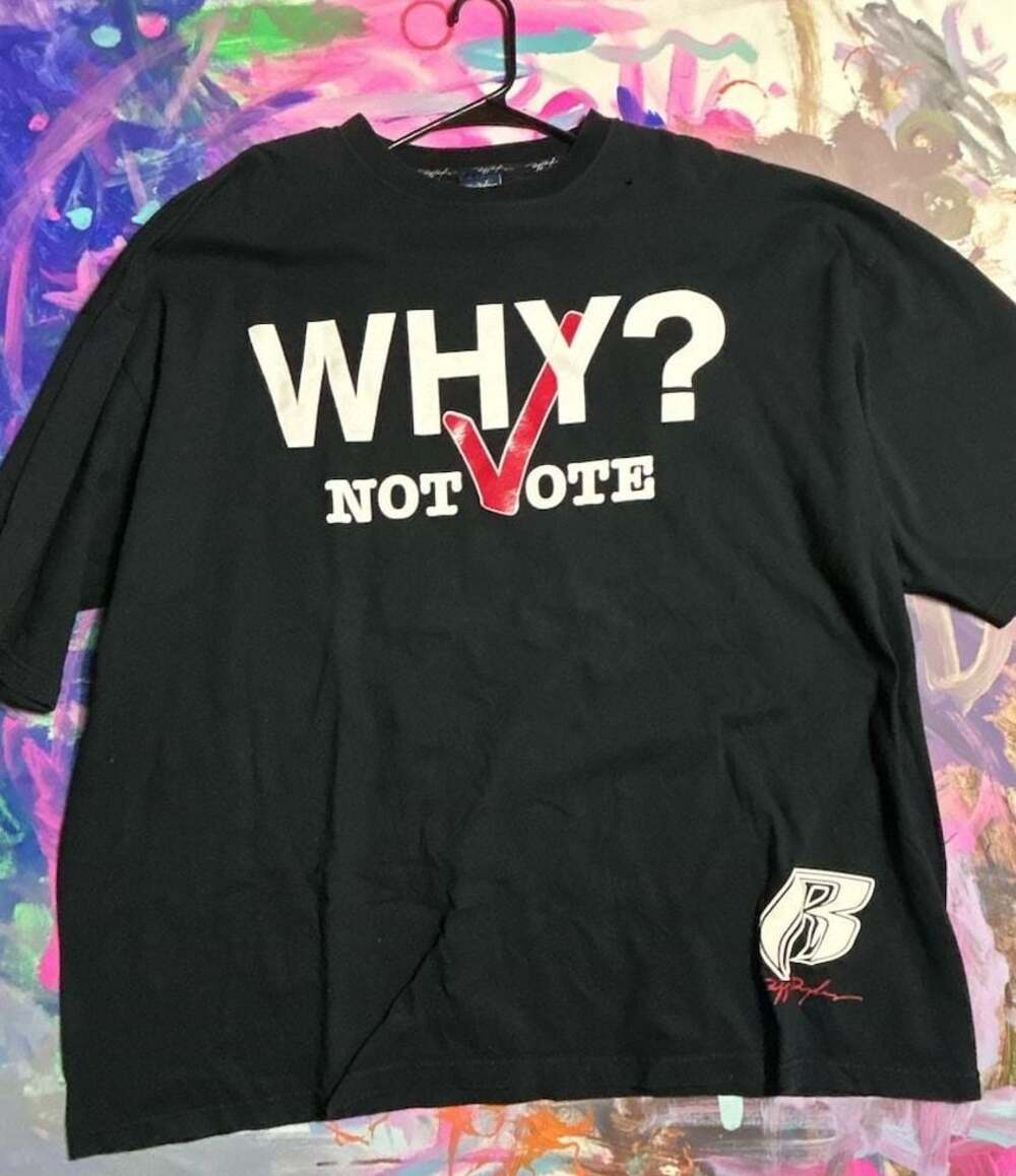 Vintage Ruff Ryders Why Not Vote Graphic T-Shirt